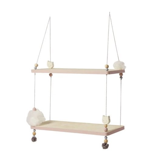 Pour décorer la chambre de bébé, craque pour cette étagère en paulownia LILA de Maisons du Monde