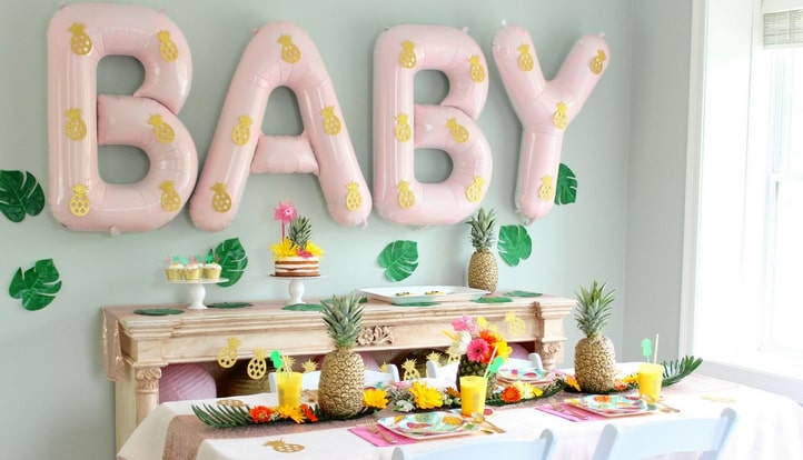 Baby shower tropical