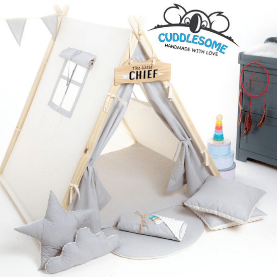 Tente tipi pour enfant - Créatrice ETSY : Mycuddlesome