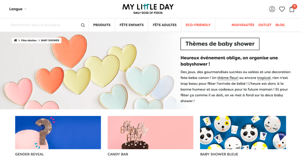 Mylittleday magasin déco pour baby shower