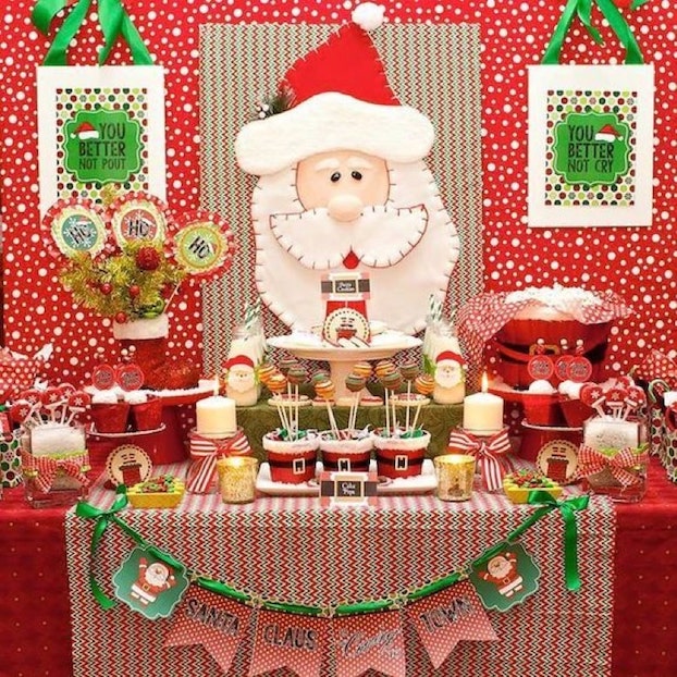 Sweet table pour une baby shower à Noël