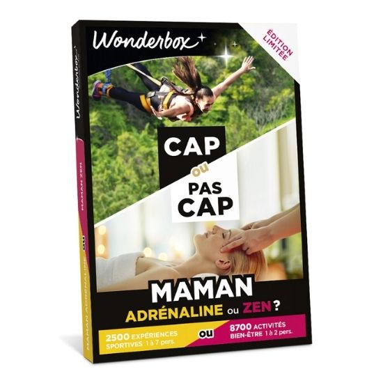 Coffret Wonderbox Cap ou pas cap à offrir comme cadeau pour la fête des mères