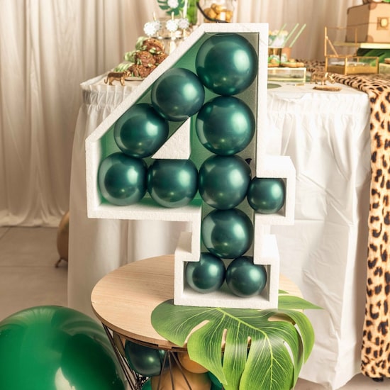 Grande structure chiffre polystyrène ballons pour baby shower