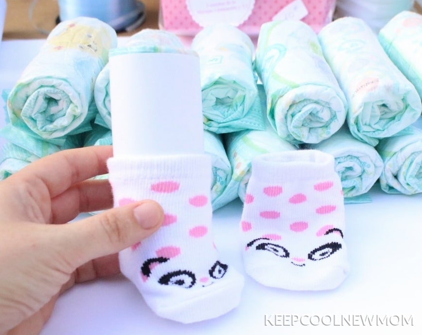 DIY diaper babies cadeau de naissance