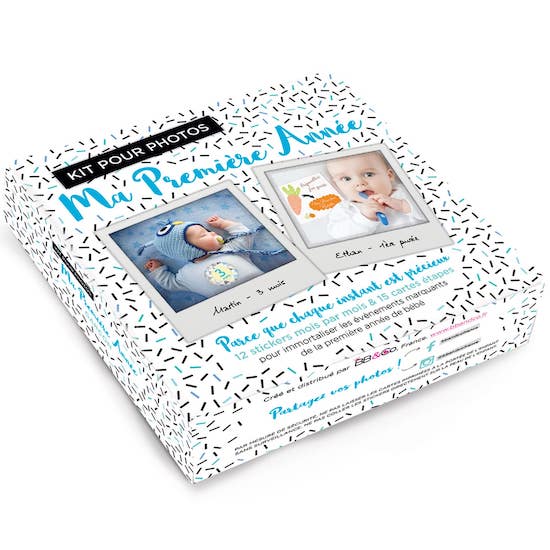 Kit pour photos souvenirs BB & Co pour immortaliser la première année de bébé