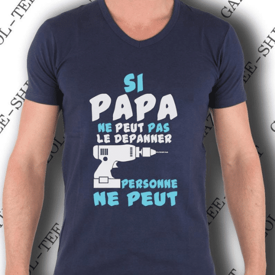 T-shirt humour pour papa bricoleur - Créatrice ETSY : Gazol