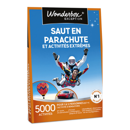 Box Wonderbox Saut en parachute et activités extrêmes à offrir comme cadeau pour la fête des pères