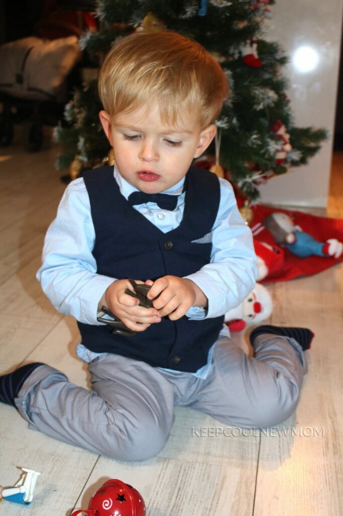 Tenue de fête bébé garçon style cérémonie avec veste, chemise, noeud papillon et pantalon Vertbaudet