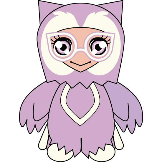 Olivia owl personnage des Box créatives Kids of the Wool