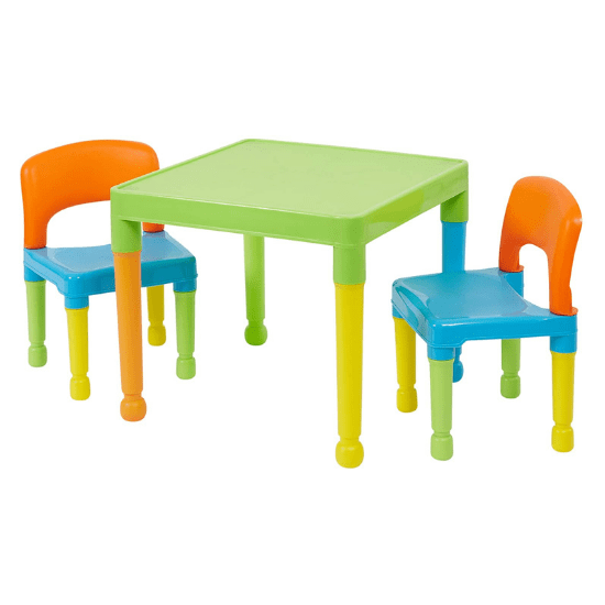 Ensemble de table et 2 chaises multicolores pour enfants Liberty House Toys