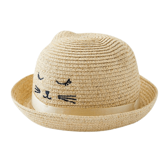 Chapeau de soleil bébé chat