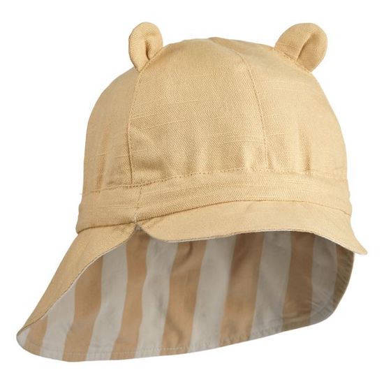 Chapeau de soleil bébé anti uv coton bio Liewood