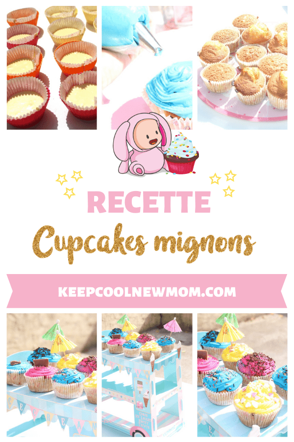 Recette des cupcakes pour baby shower - Un article à découvrir sur le blog : keepcoolnewmom.com