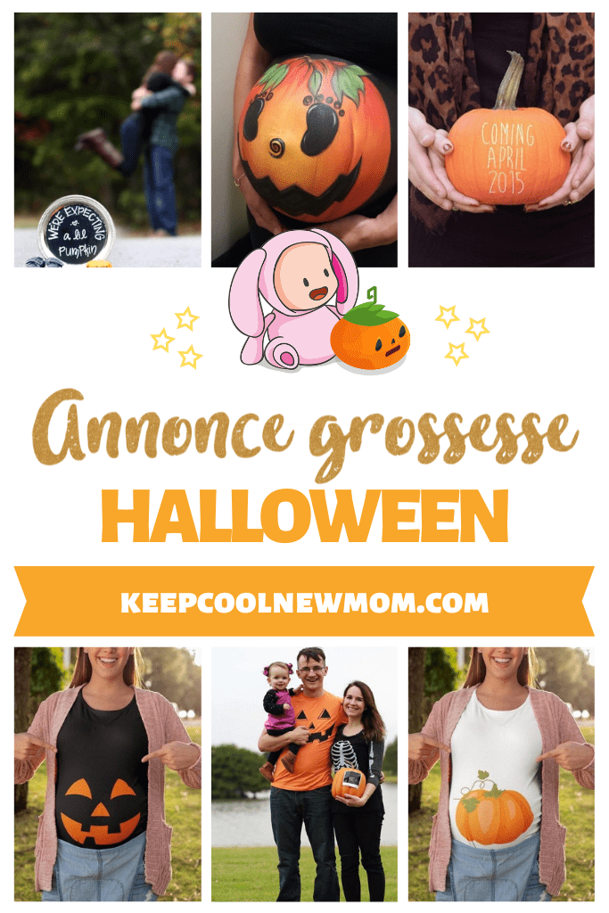 Annonce grossesse Halloween - Un article à découvrir sur le blog : keepcoolnewmom.com