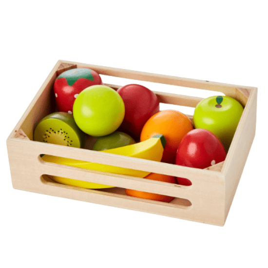 Cagette de fruits jouet en bois Vertbaudet