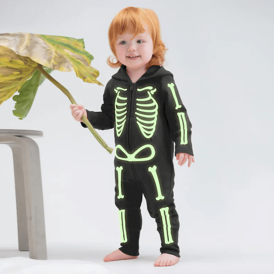 Costume bébé Halloween squelette