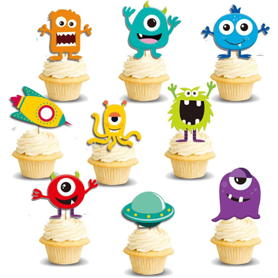 Décorations monstres pour gâteaux