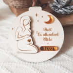 Sweatshirt Annonce Grossesse Noël Surprise Grand-Parents - Joyeux Noël Je Suis Enceinte 2021