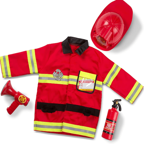 Jouet enfant 3 ans costume de pompier Melissa & Doug