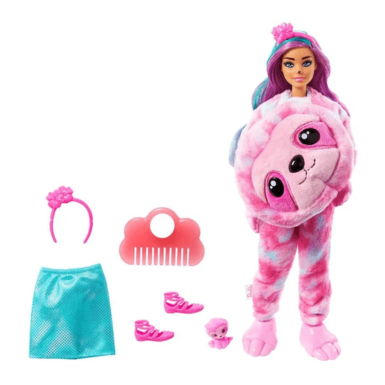 Jouet enfant Poupée avec costume de paresseux Barbie Cutie Reveal