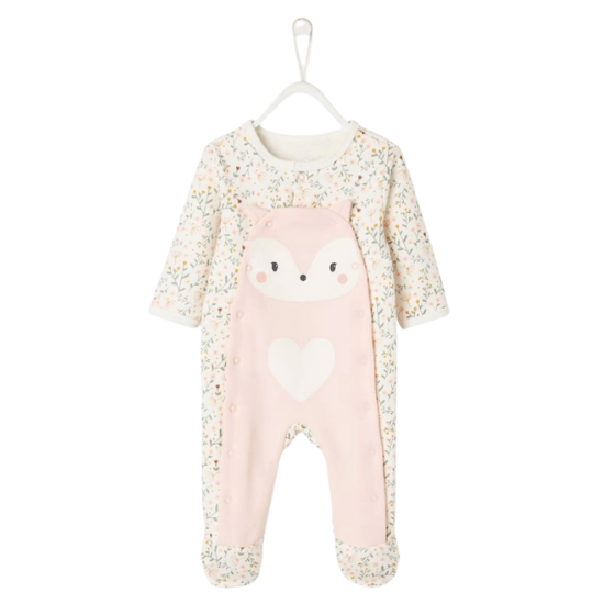 Pyjama dors bien renard Vertbaudet pour habiller bébé en hiver