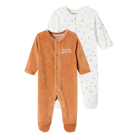 Pyjamas hiver en velours Vertbaudet pour habiller bébé en hiver