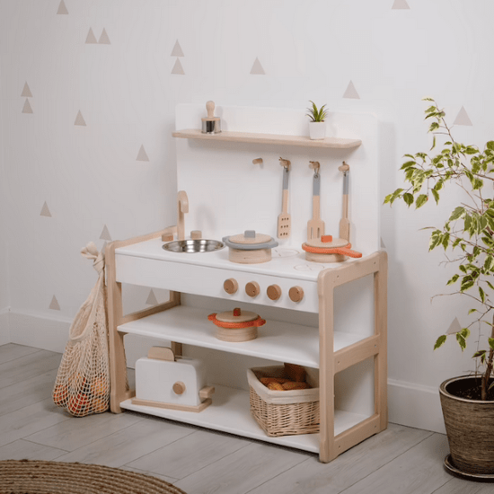 Meuble Montessori cuisine enfant - Créatrice ETSY : WoodjoyCollection
