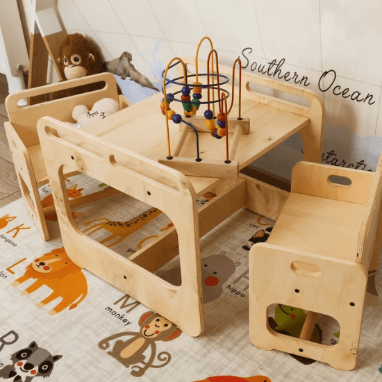 Chaise et table Montessori - Créatrice ETSY : HofinaShop