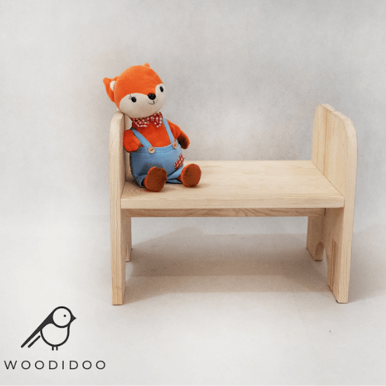 Petit banc meuble Montessori - Créatrice ETSY : woodidoo