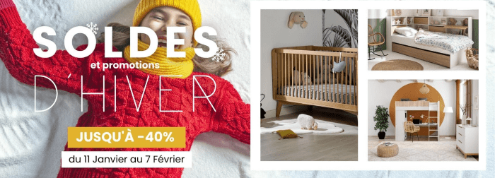 Soldes d'hiver 2023 chez ChambreKids