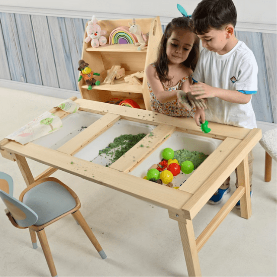 Table sensorielle Montessori - Créatrice ETSY : WoodenMyStore
