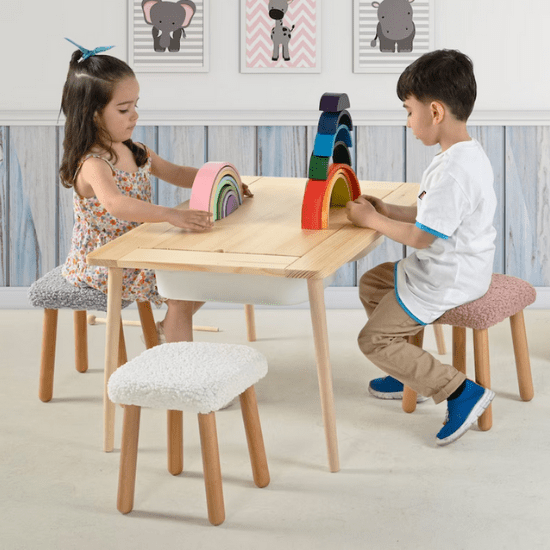 Table sensorielle Montessori - Créatrice ETSY : WoodenMyStore