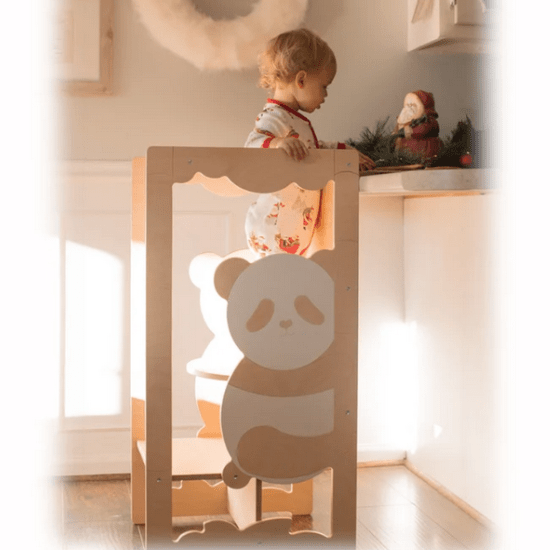 Tour d'apprentissage Montessori panda - Créatrice ETSY : SimreHomeLiving