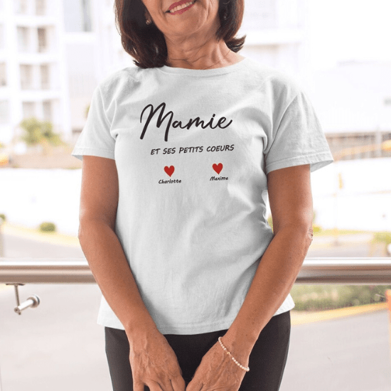 T-shirt personnalisé Mamie - Créatrice ETSY : CMAMARC