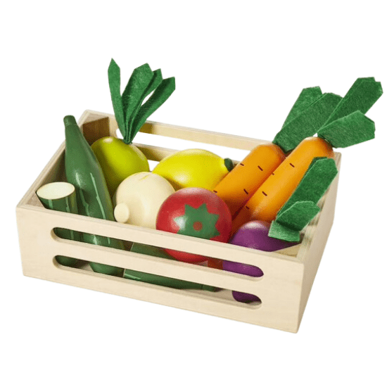 Cagette de légumes jouet en bois vertbaudet