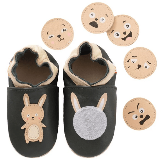 Chaussons bébé en cuir souple Tichoups