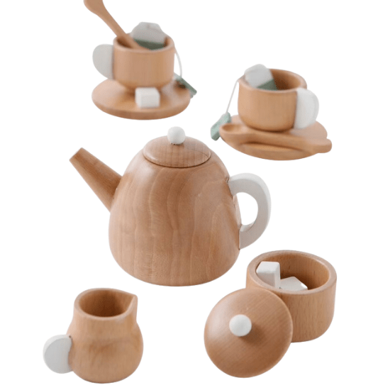 Service à thé jouet en bois vertbaudet