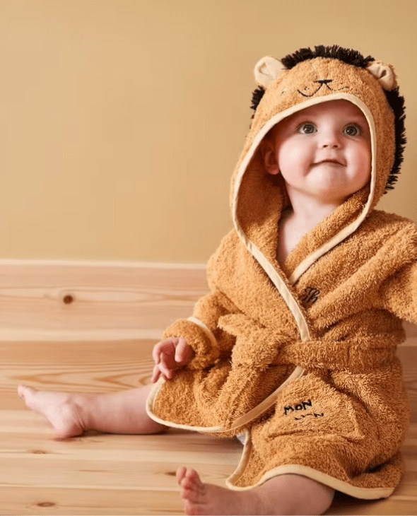 Peignoir bébé personnalisable Lion vertbaudet