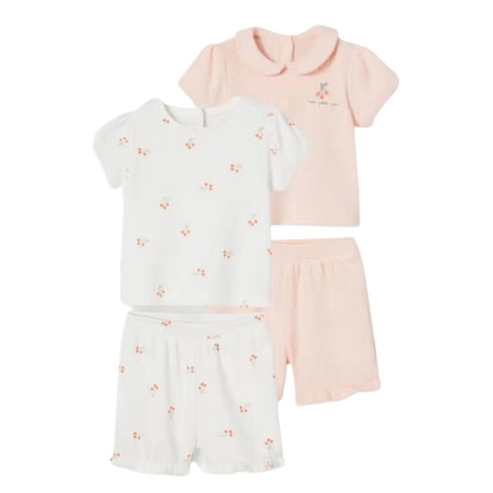 Pyjamas bébé 2 pièces rose vertbaudet