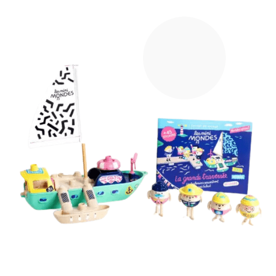 Le bateau des Duchemin des Mini Mondes avec jouets jouets de plage