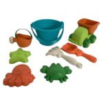 Jouets de Plage pour Enfants avec Seau, cône à Glace et moules à