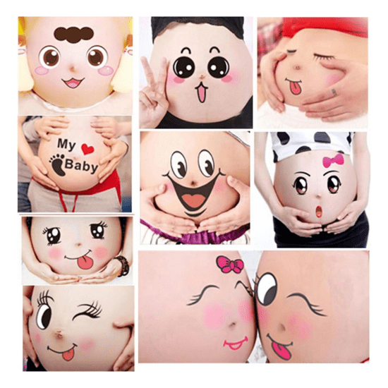 Sticker pour belly painting