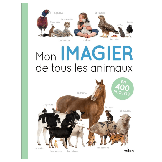 Livre bébé 1 an conseillé : Mon imagier de tous les animaux en 400 photos