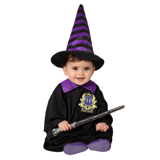 Costume bébé Halloween sorcier ou sorcière