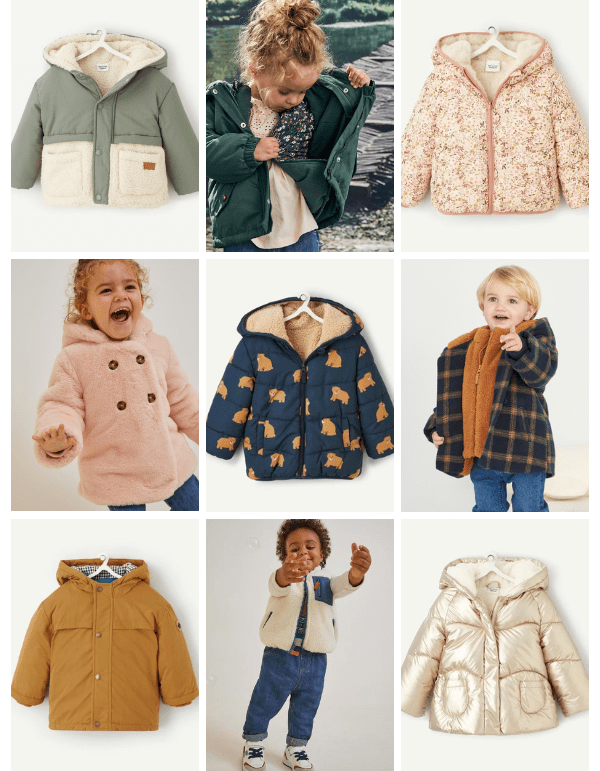 Manteau bébé de la collection hiver Tape à l'oeil