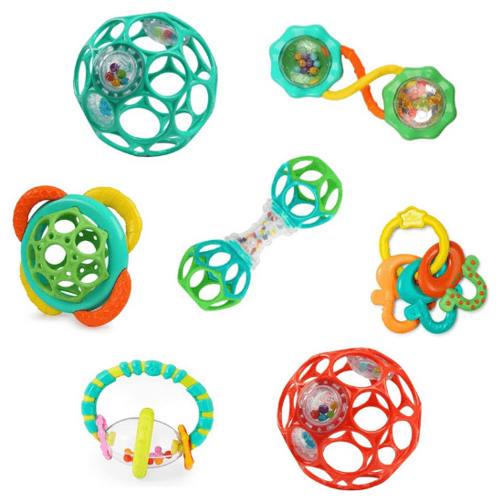 Set cadeau pour bébé hochets Oball