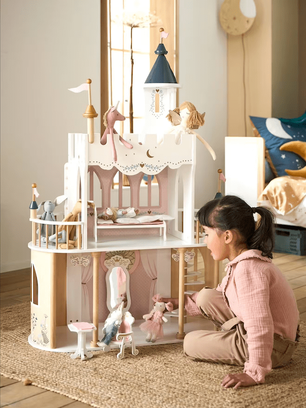 jouet en bois vertbaudet Château de princesse pour poupées