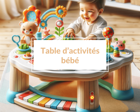 La meilleure table d'activités bébé - Un article à découvrir sur le blog : keepcoolnewmom.com