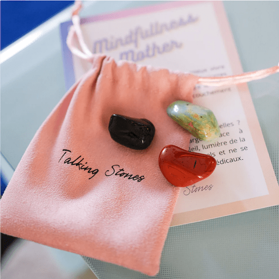 3 pierres Maternité de Talking Stones idée cadeau de Saint-Valentin pour femme enceinte