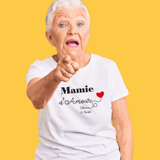 T-shirt idée cadeau pour la fête des grands-mères - Créatrice Etsy : papierelief